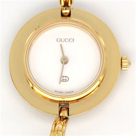 vintage gucci watch with bezels|gucci interchangeable bezel bangle watch.